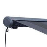 ALEKO Italian Full Cassette 10 x 8 Ft. Motorized Patio Awning with App and Remote Control AF10X8NERGRI-AP