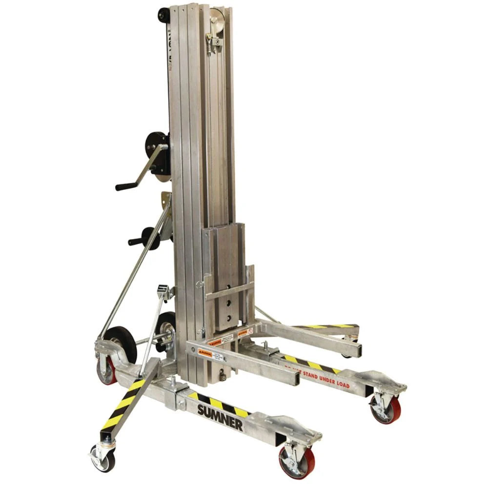 Sumner Galvanized Finish 15' Series 2600 "Axel" The Big Lift Contractor Lift, 1,100 lbs cpacity 2615G