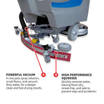 Tomahawk 20” Auto Floor Scrubber Cleaner with Power Mop Brush Squeegee Cordless 24V Battery Powered TAS850e