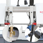 KaKa Industrial Metal Horizontal Band Saw,Double Column Swivel Head Band Saw, Hydraulic downfeed control with variable Cutting speed, Max cutting capacity 11 inch with 230V 3PH,TBK-11A 271211V230