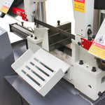 KaKa Industrial Metal Horizontal Band Saw,Double Column Band Saw, Hydraulic downfeed control, Max cutting capacity 11 inch with 220V 3PH motor TBK-11B 271212V220