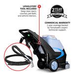 Tomahawk 3-in-1 Commercial Carpet Extractor Cleaner, 18” Width, 9 Gallon Dual Tanks, Dual 1000W Motors for Hotels, Offices & Upholstery TEX9