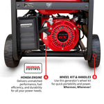 Tomahawk 4000 Watt Honda Powered Generator Portable Gas Power Professional Use TG4000H