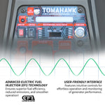 Tomahawk 4500 Watt Inverter Generator Electronic Fuel Injection EFI Super Quiet Portable Gas Power Professional Use TG4500iEFI