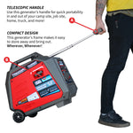 Tomahawk 4500 Watt Inverter Generator Electronic Fuel Injection EFI Super Quiet Portable Gas Power Professional Use TG4500iEFI