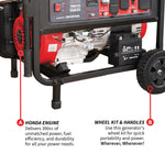 Tomahawk 7000 Watt Honda Powered Portable Generator Gas Power Professional Use TG7000H