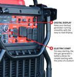 Tomahawk 10,500 Watt Inverter Generator Electric Start Super Quiet Portable Gas Power Professional Use TG9000i