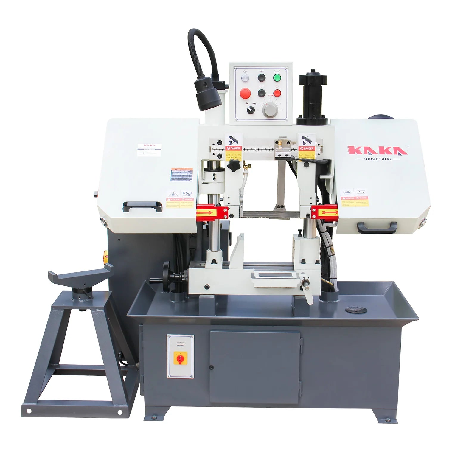 KaKa Industrial Metal Horizontal Band Saw, Double column horizontal band saw,7.87”x7.87” cutting capacity ,vertical lifting ,Metal Bandsaw with working light, high & low blade speed, Runs on 230v-60HZ-3PH TGK-08 271201V230