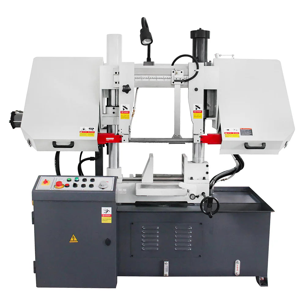 KaKa Industrial Kaka Industrial TGK-14 Double column horizontal band saw, Max cutting capacity 13.8 inch,vertical lifting, high stability. Cutting speed adopts hydraulic control, 230V-60HZ-3PH 188302V230