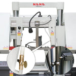 KaKa Industrial Kaka Industrial TGK-16A Double column horizontal band saw, Max cutting capacity 15.7 inch, vertical lifting, high stability. Cutting speed adopts hydraulic control, 230V 60HZ 3PH 188304V230