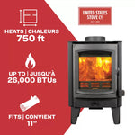 US Stove 750 Sq. Ft. Tiny Wood Stove TH-100