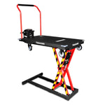 Tomahawk Electric Platform Truck Scissor Lift Table Cart Portable Powered Hydraulic 46" Height Warehouse Loading Dock Material Handling TLIFT440
