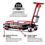 Tomahawk Electric Hydraulic Lift Table – 600 lb, 59 in. Extension Portable Powered Scissor Lift Cart for Warehouses, Shops & Material Handling TLIFT600