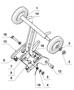 Tomahawk Wheel Kit for TPC90H Plate Compactor TPC90H-WHEELS