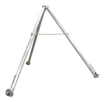 Vestil Aluminum Fixed Tripod Stand 114-1/8 In. x 114-1/8 In. x 112 In. 1,000 Lb. Capacity Silver TRI-AF