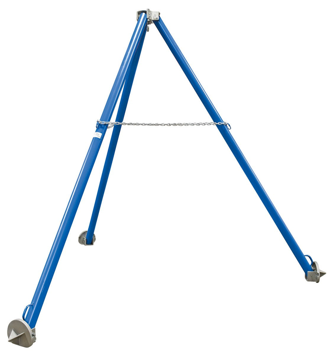 Vestil Steel Fixed Tripod Stand 106-3/4 In. x 106-3/4 In. x 115-1/8 In. 2,000 Lb. Capacity Blue TRI-SF