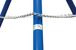 Vestil Steel Fixed Tripod Stand 106-3/4 In. x 106-3/4 In. x 115-1/8 In. 2,000 Lb. Capacity Blue TRI-SF