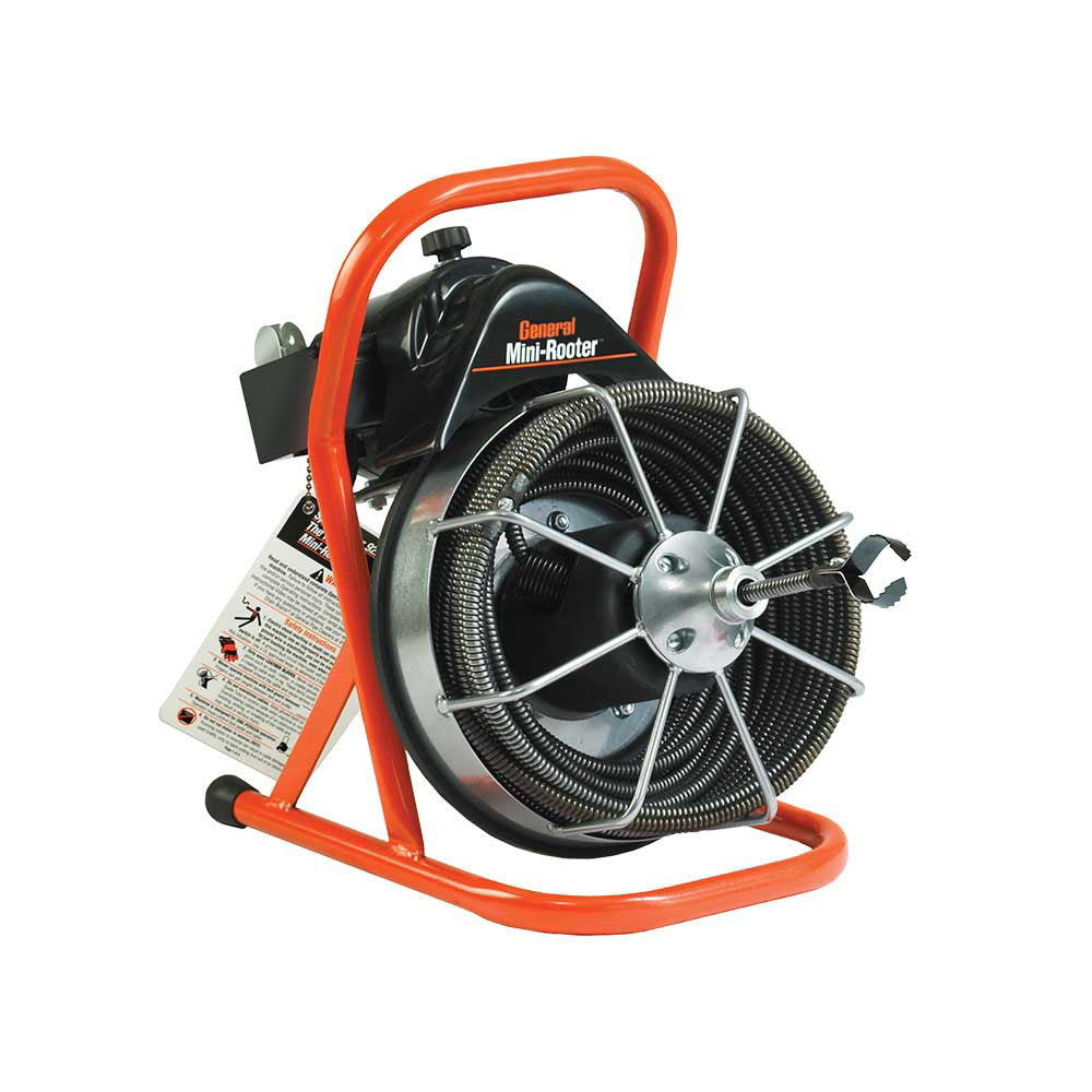 General Pipe Cleaners Mini rooter | 50-Ft. X 1/2-In. Cable | MRCS Cutter Set 111380.GEN