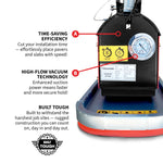 Tomahawk 440 lb Electric Paver Slab Vacuum Lifter 1200W for Hardscaping, Concrete, and Stone Placement TVL440
