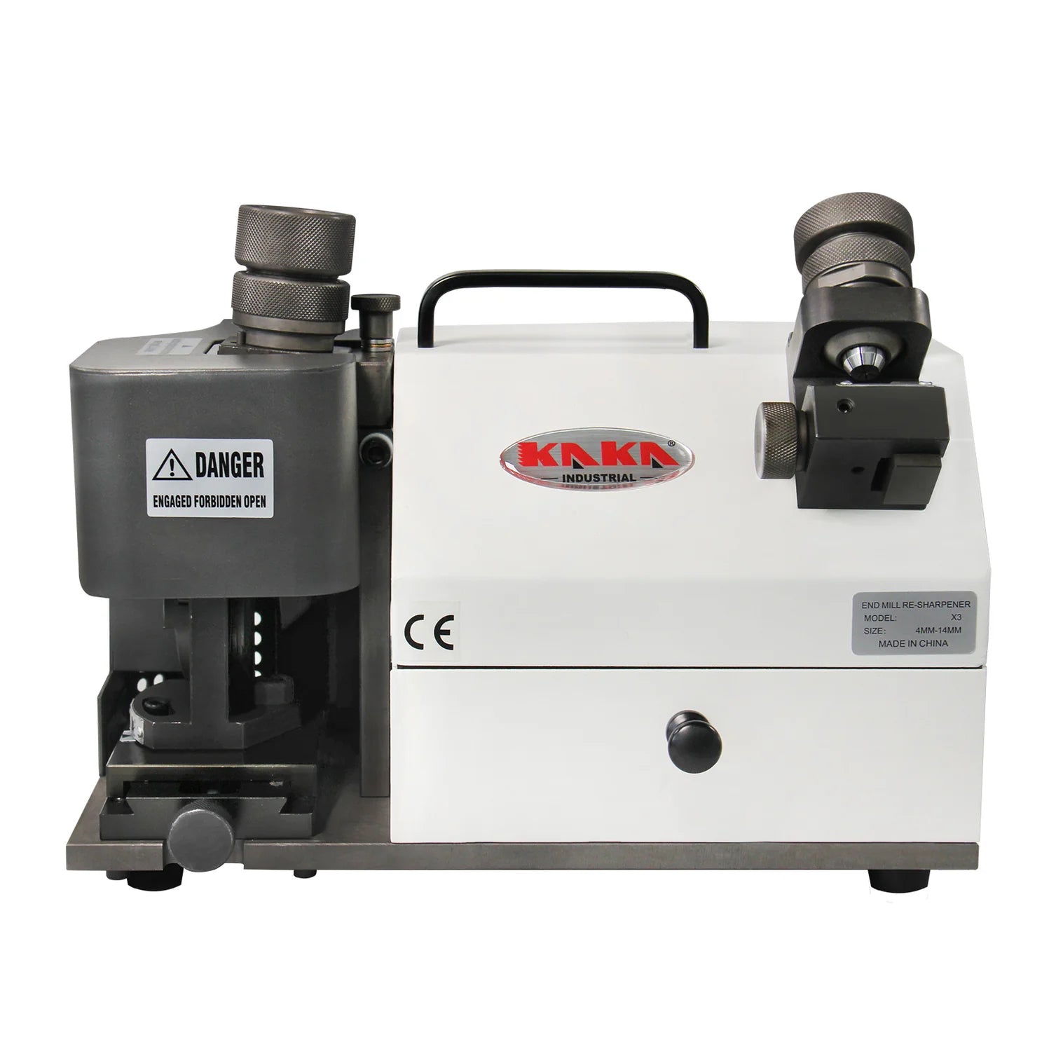 Kaka Industrial TX-X3 Drill Bits 4-14 mm Sharpener and Grinder 6 Collects End Mill Re-Sharpener Portable Grinding Sharpening Machine CNC Router Bit Sharpener with Adjustable Angle 161902