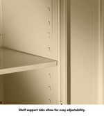 Tennsco Standard Desk High Cabinet (Assembled) 3018