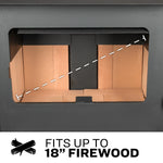 US Stove 1,200 Sq. Ft. Wood Stove with Legs US1100E-L