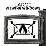 US Stove 1,200 Sq. Ft. Wood Stove Insert US1800E