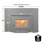 US Stove 1,200 Sq. Ft. Wood Stove Insert US1800E