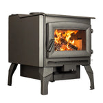US Stove 3,200 Sq. Ft. Large Pedestal Wood Stove with Blower US3200E-P
