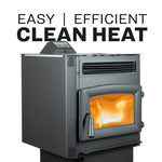 US Stove US5517-W Pellet Stove 90 lb. Hopper (2,200 Sq. Ft.) US5517-W