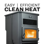 US Stove US5522-W Pellet Stove 170 lb. Hopper (3,000 Sq. Ft.) US5522-W