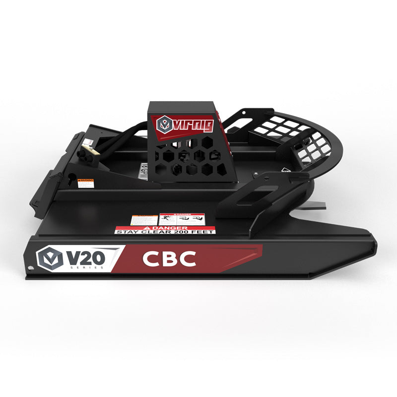 Virnig v20 Mini Skid Steer Open Front Rotary Brush Cutter CBC42-18-O