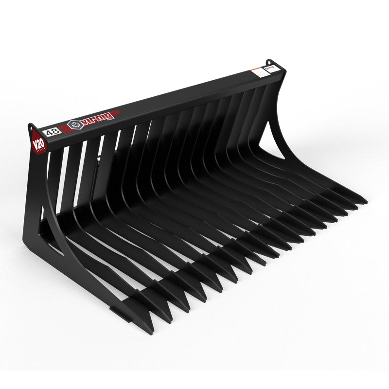 Virnig v20 Mini Skid Steer Skeleton Rock Bucket CSRB36