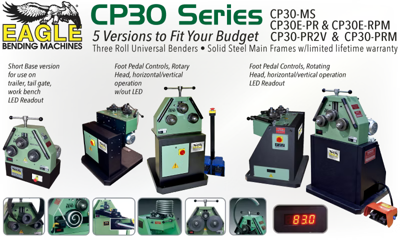 Eagle Bending Machines CP30PR-2V - 1-1/2" Pipe CP30PR-2V