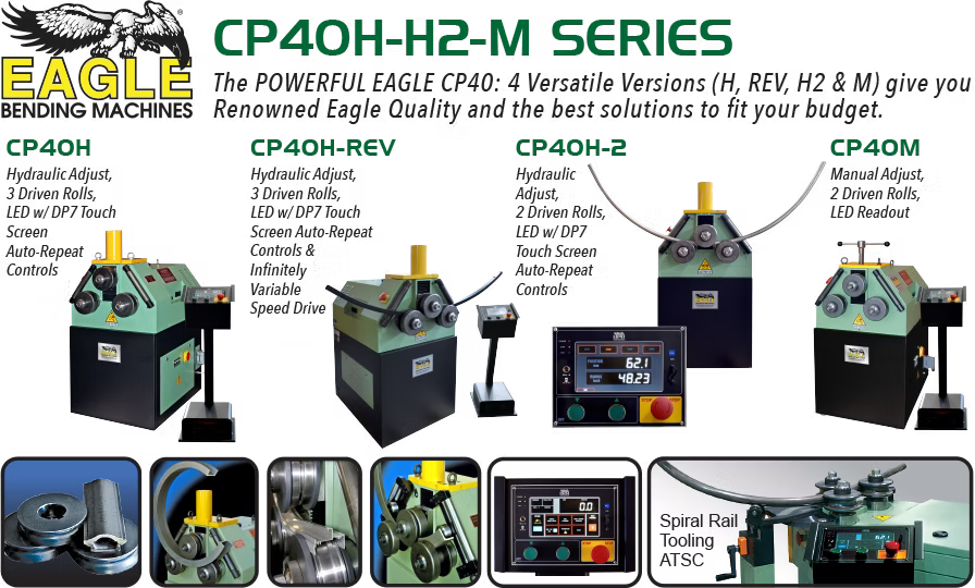 Eagle Bending Machines CP40H-REV - 2" CP40H-REV