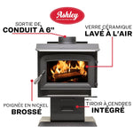 Ashley 1,200 Sq. Ft. Pedestal Wood Stove AW1120E-P