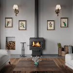Ashley 3,200 Sq. Ft. Large Pedestal Wood Stove AW3200E-P