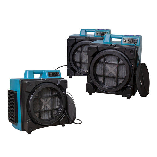 XPOWER X-3400A air scrubber daisy chain setup
