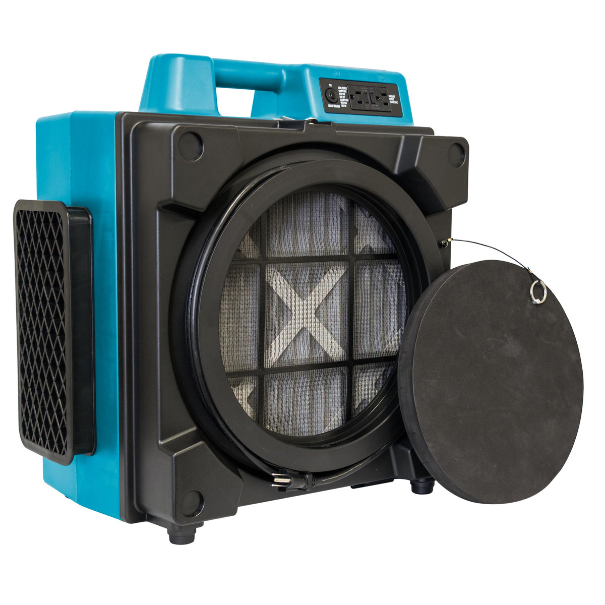 XPOWER X-3400A air scrubber side view