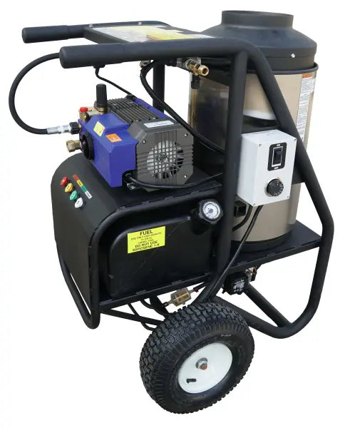 Cam Spray Portable Diesel Fired Electric Powered 2 gpm, 1450 psi Hot Water Pressure Washer 1450SHDE-P01058