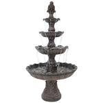 Sunnydaze 4-Tier Grand Courtyard Outdoor Water Fountain - 80" H FC-73850