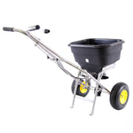 Spyker Commercial Push Spreader | Mulch & More | Stainless Steel |120 lbs. Capacity S60-12020