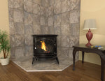 Ashley 1,500 Sq Ft Vent Free Cast Iron Natural Gas Stove – Black AGC500VFN