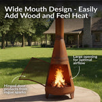 Sunnydaze 70" Chiminea Outdoor Fireplace RCM-504