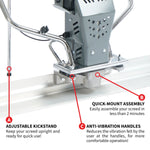 Tomahawk Battery Powered Vibrating Concrete Power Screed 36V/5Ah Float Finishing Tool eTVSA