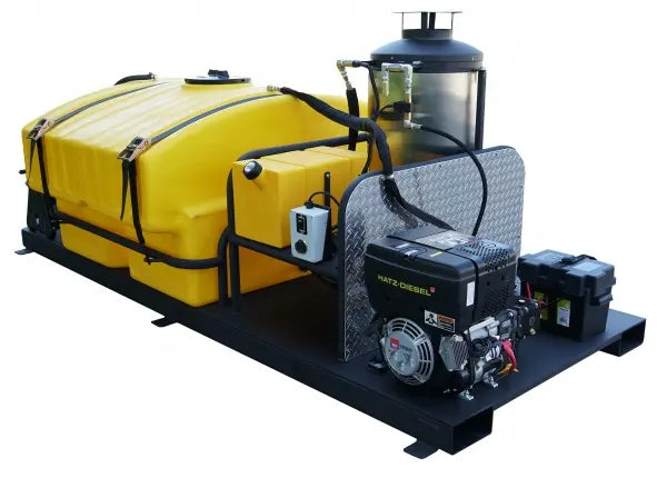 Cam Spray Deluxe Skid Mounted Diesel Fired Diesel Powered 4 gpm, 3000 psi Hot Water Pressure Washer P00427