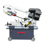 KaKa Industrial Metal Horizontal Band Saw,7x12 Inch Metal Bandsaw | 1.5HP Dual-Voltage (115V/230V) | 4-Speed Blade System | Steel Pipe and Structural Metal Cutting BS-712N 188006V115V230