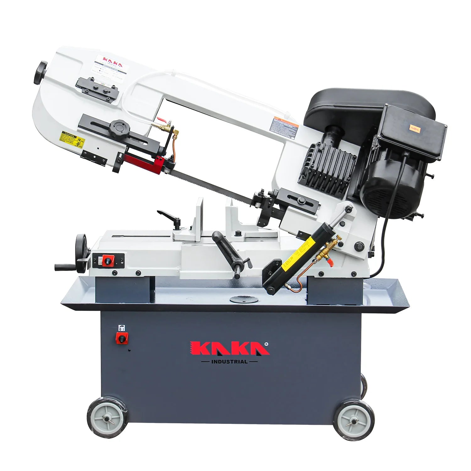 KaKa Industrial Metal Horizontal Band Saw,7x12 Inch Metal Bandsaw | 1.5HP Dual-Voltage (115V/230V) | 4-Speed Blade System | Steel Pipe and Structural Metal Cutting BS-712N 188006V115V230