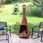 Sunnydaze 70" Chiminea Outdoor Fireplace RCM-504