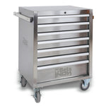 Beta C04TSS/7 Stainless Steel Mobile Roller Cabinet with 7 Drawers C04TSS/7
